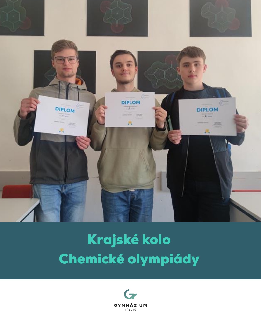 Výprava na krajské kolo Chemické olympiády: dobrodružství, napětí a skvělé úspěchy